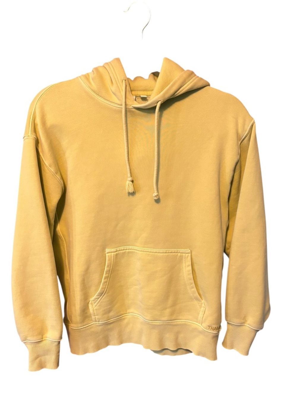 TNA Cozy Fleece Hoodie Butter Yellow Oversized 2XS Boyfriend Fit Sweatshirt
